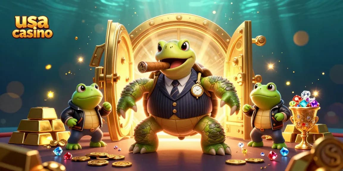 Play at usa casino with exciting 3D cartoon characters in a vibrant casino scene
