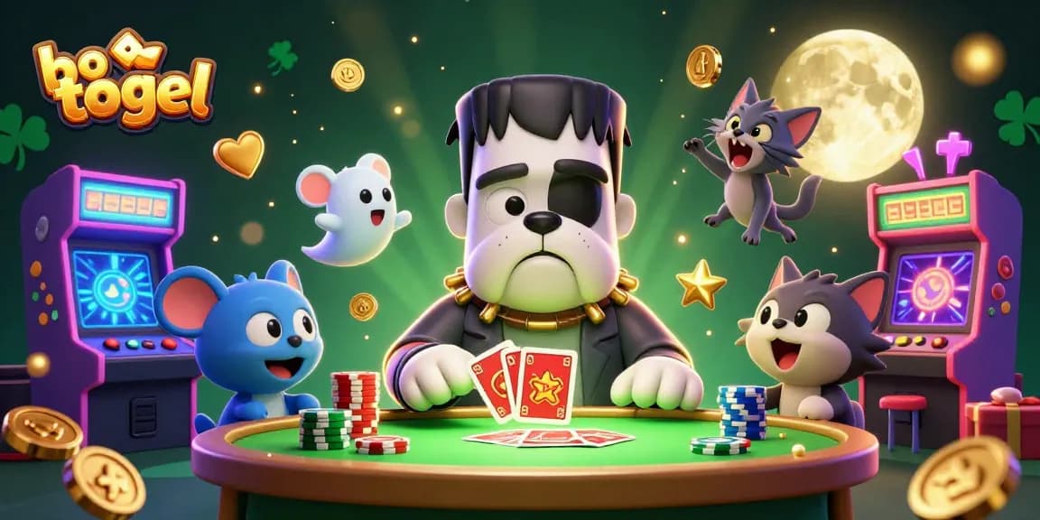 Play bo togel with excitement at a lively casino scene featuring engaging characters and vibrant game elements.
