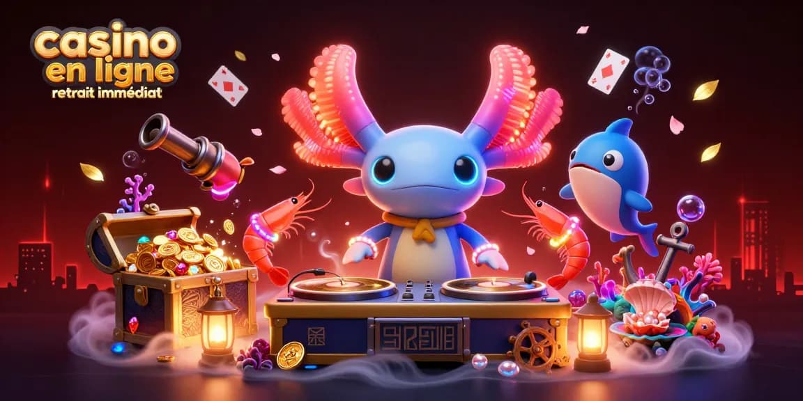 Le casino en ligne retrait immédiat propose des gains rapides grâce à une ambiance festive sous-marine.