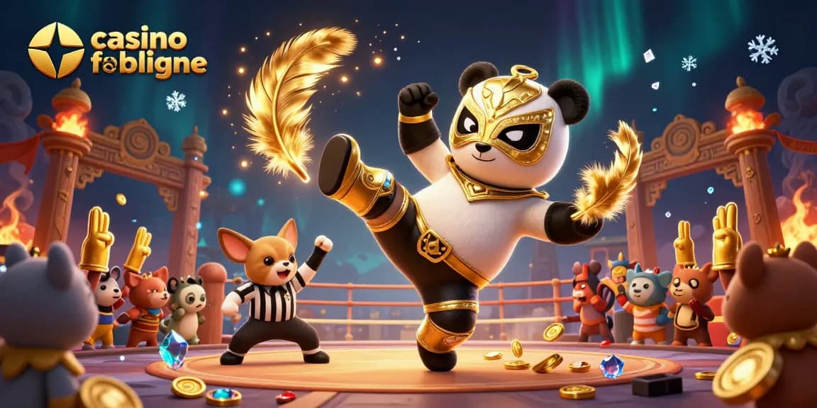 Un combat palpitant avec le panda professionnel masqué et le chihuahua arbitre dans un casino fiable en ligne.
