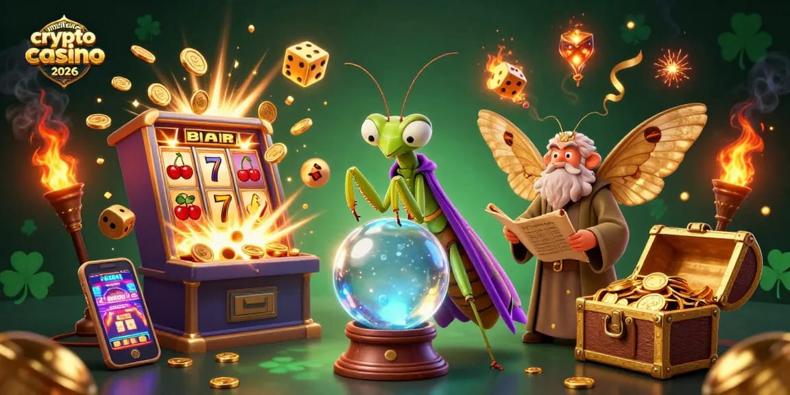 Jouez et découvrez les meilleurs crypto casino 2026, une scène immersive avec jackpots et gains scintillants.
