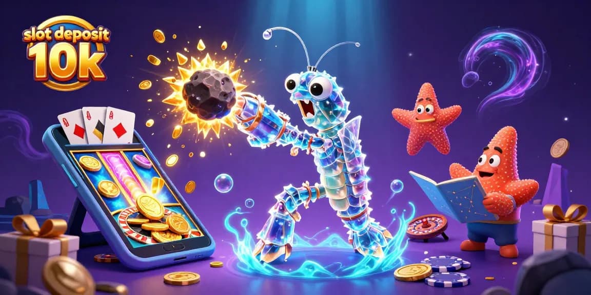 Mainkan slot deposit 10k dengan tema luar angkasa yang kaya akan warna, penuh emas dan hadiah dari permainan.