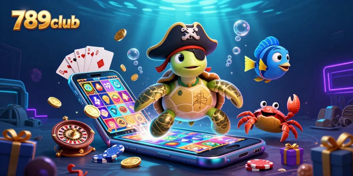 Experience thrilling gaming adventures with 789club featuring vibrant pirate-themed characters and exciting casino elements.