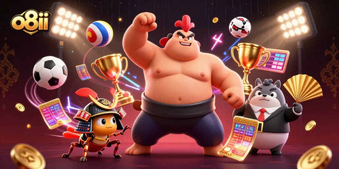 Experience thrilling betting action at o8ii with powerful characters in a dynamic scene.
