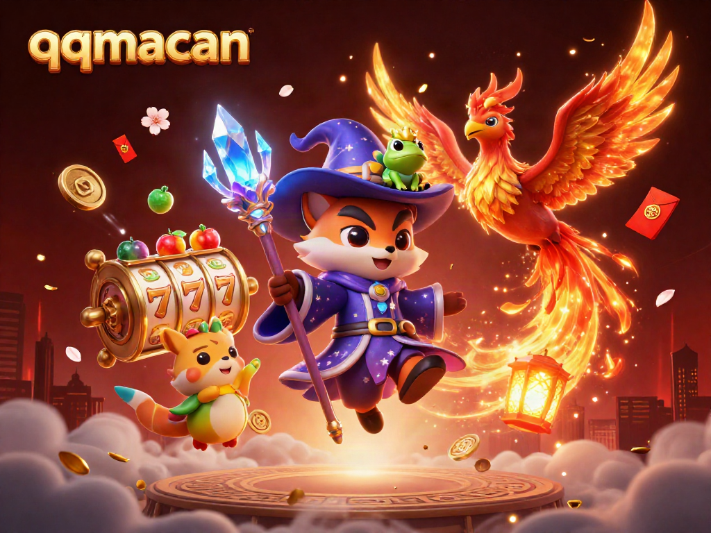 Engage in thrilling gameplay at qqmacan, featuring exciting slot reels and enchanting characters.