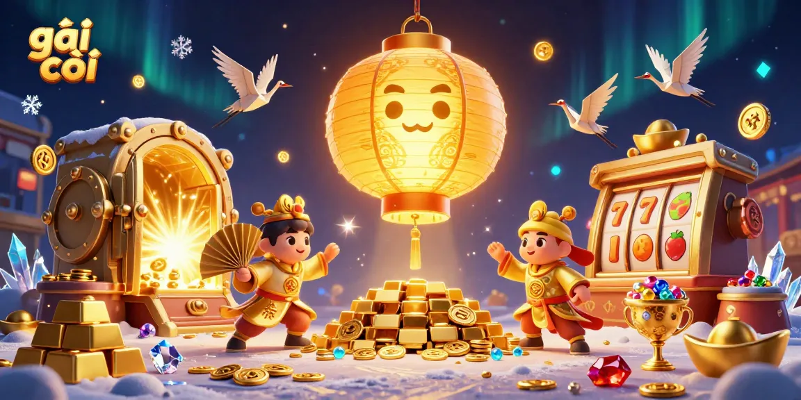 Engage with the vibrant scene featuring gái gọi in a bustling casino alive with golden treasures and lucky symbols.