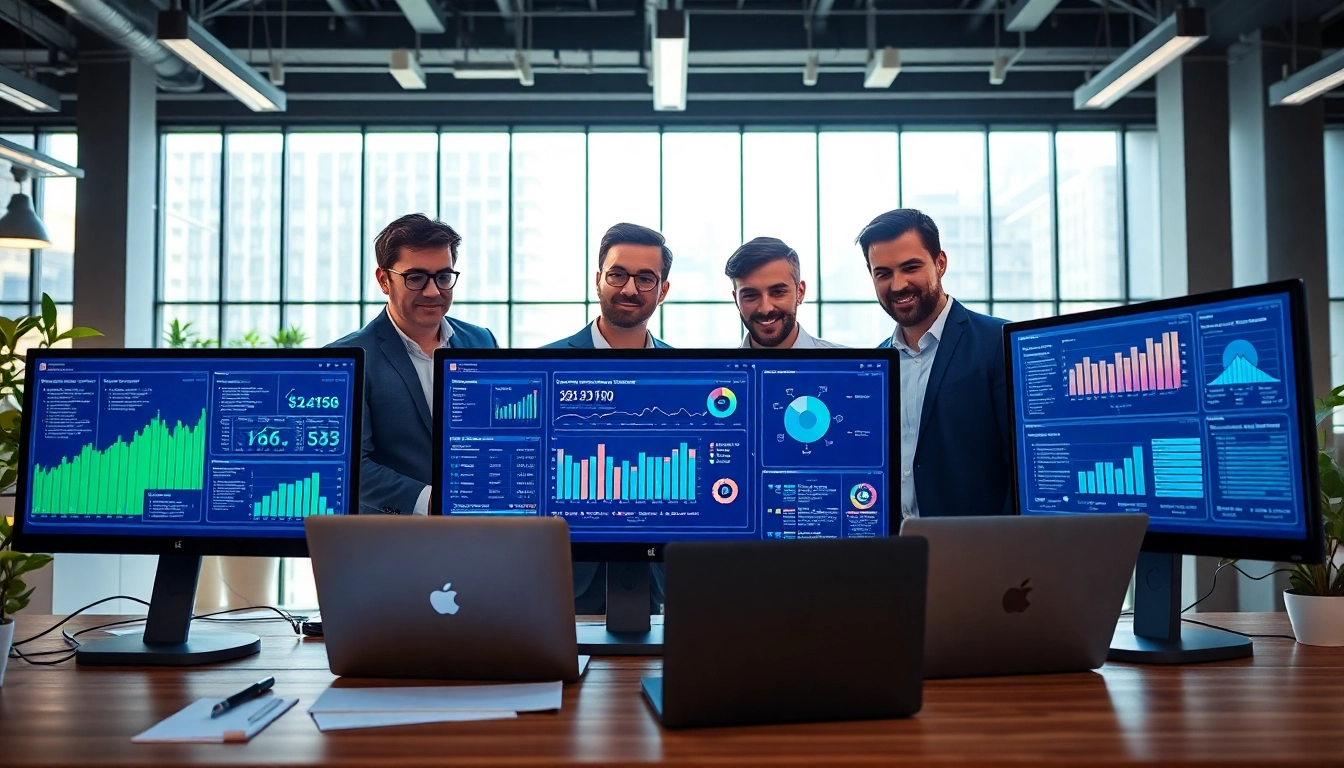 Shopify CRO experts collaborating in a modern office environment to enhance conversion rates