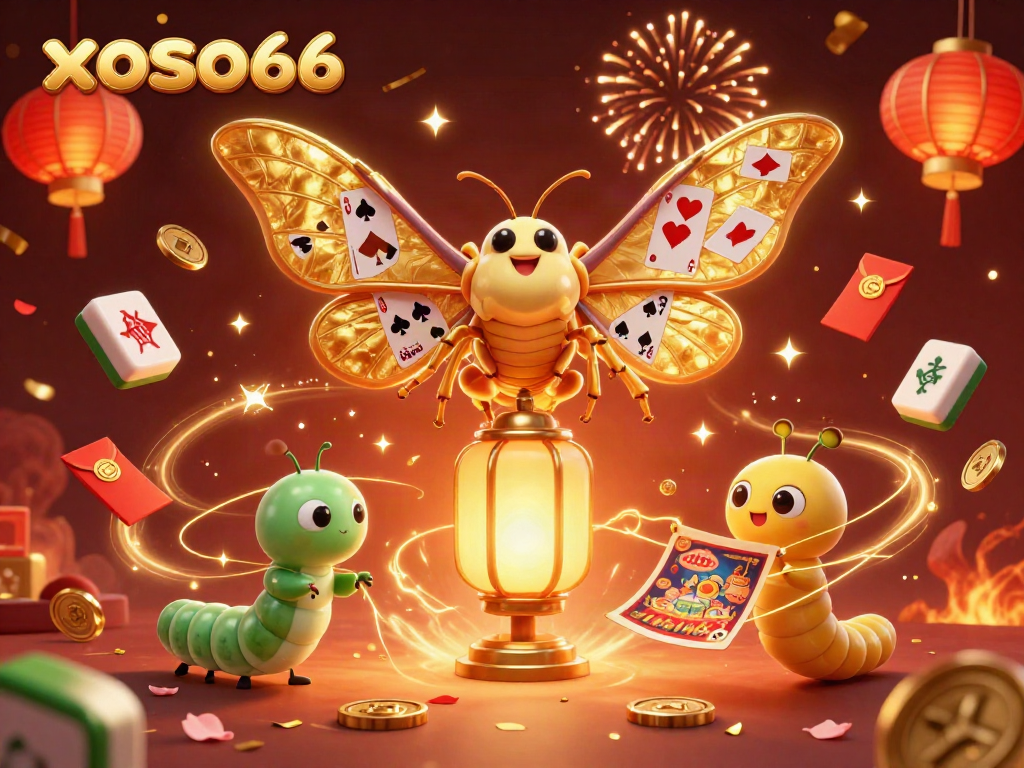 Engage with xoso66's vibrant casino scene featuring dynamic gaming elements and joyful celebration.