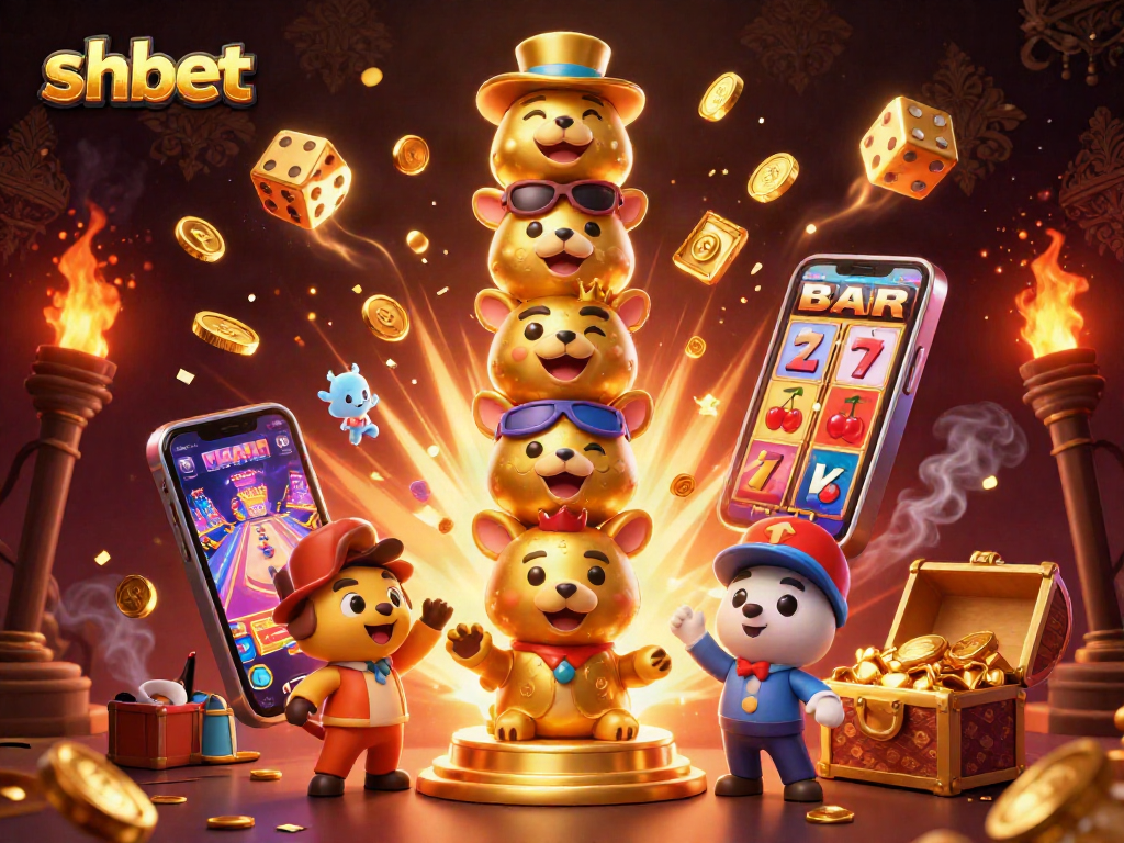Experience exciting gameplay with shbet through vibrant casino elements and dynamic golden totem.