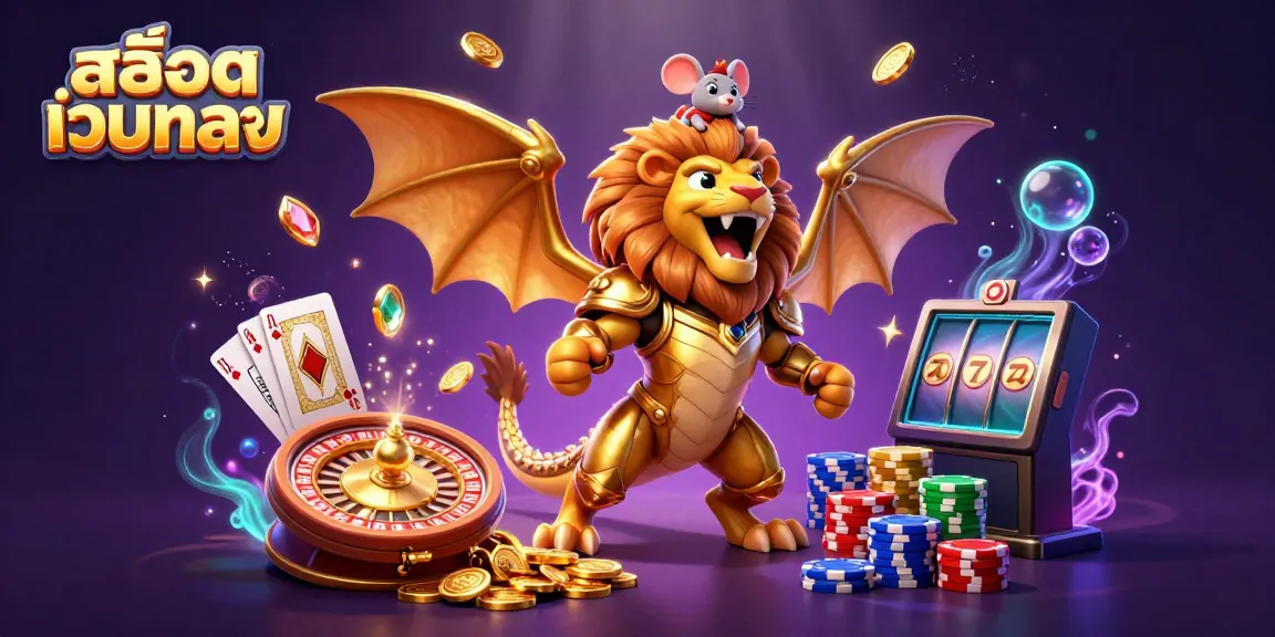 ภาพการ์ตูน 3D พร้อมความตื่นเต้นจากสล็อตเว็บตรง แสดงภาพสัตว์ประหลาดครึ่งเทพเข้าใจคำได้ สล็อตโบนัสมหาศาล!