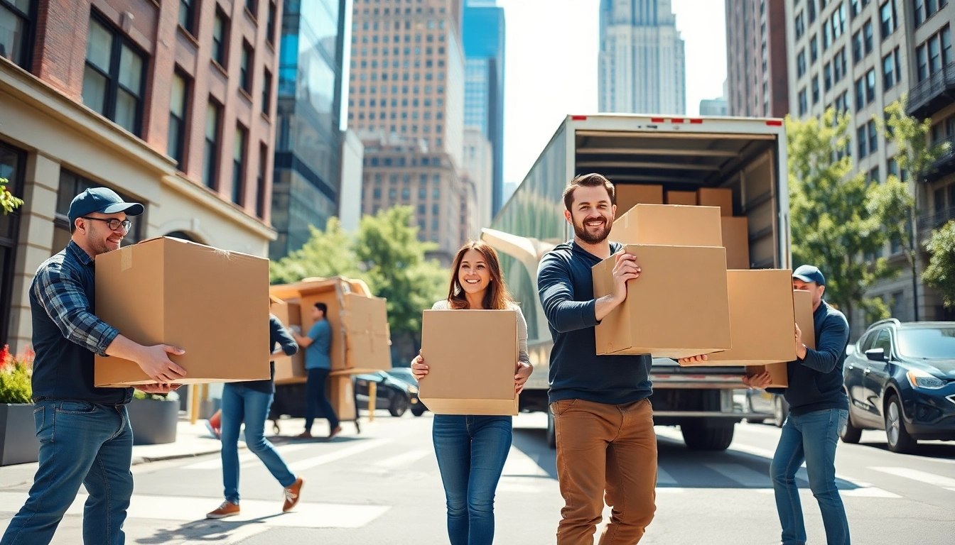 Experienced residential movers nyc assisting families in New York City, creating a friendly environment.