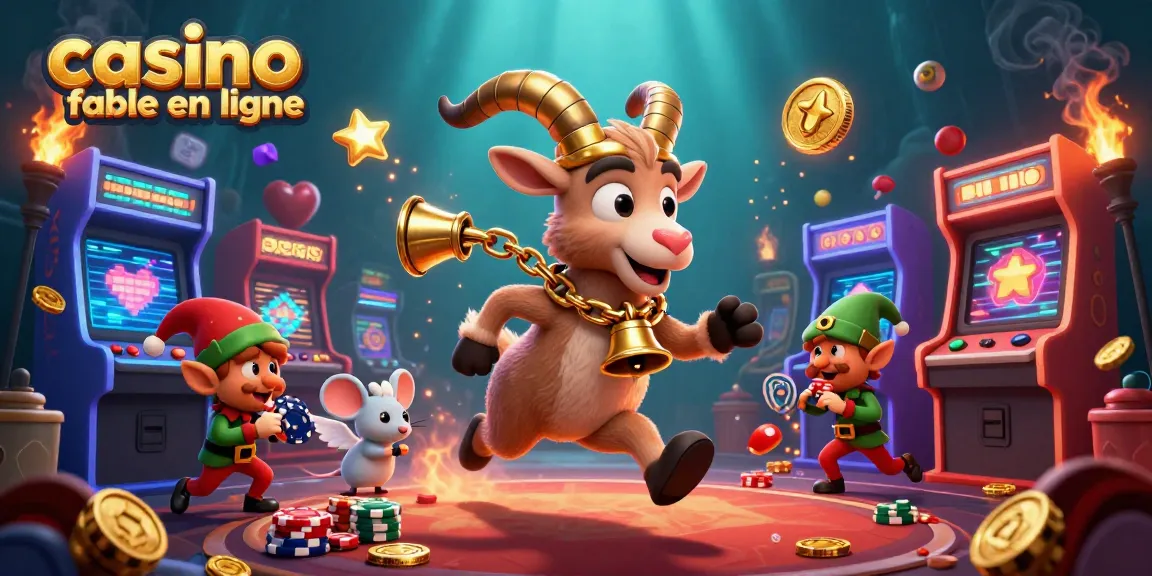Jouez dans un casino fiable en ligne avec des personnages amusants, des machines de jeu colorées et une ambiance festive.