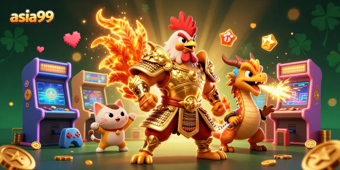 Engage with the thrilling world of asia99 gaming featuring vibrant 3D characters and casino elements.