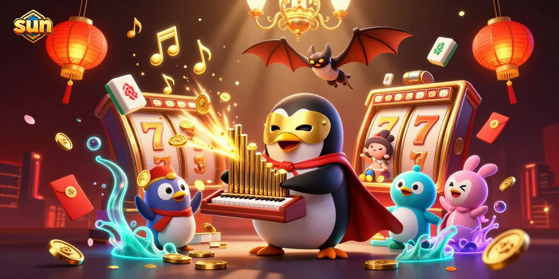 Play and win at the sun-themed casino with slot reels and gleaming golden symbols.