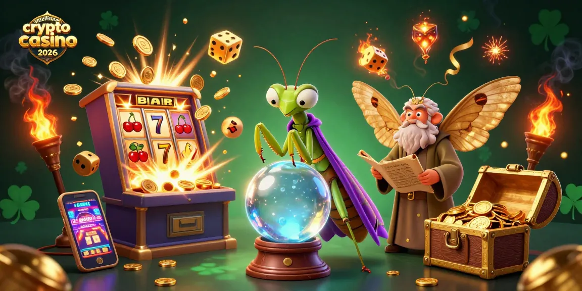 Jouez et découvrez les meilleurs crypto casino 2026, une scène immersive avec jackpots et gains scintillants.