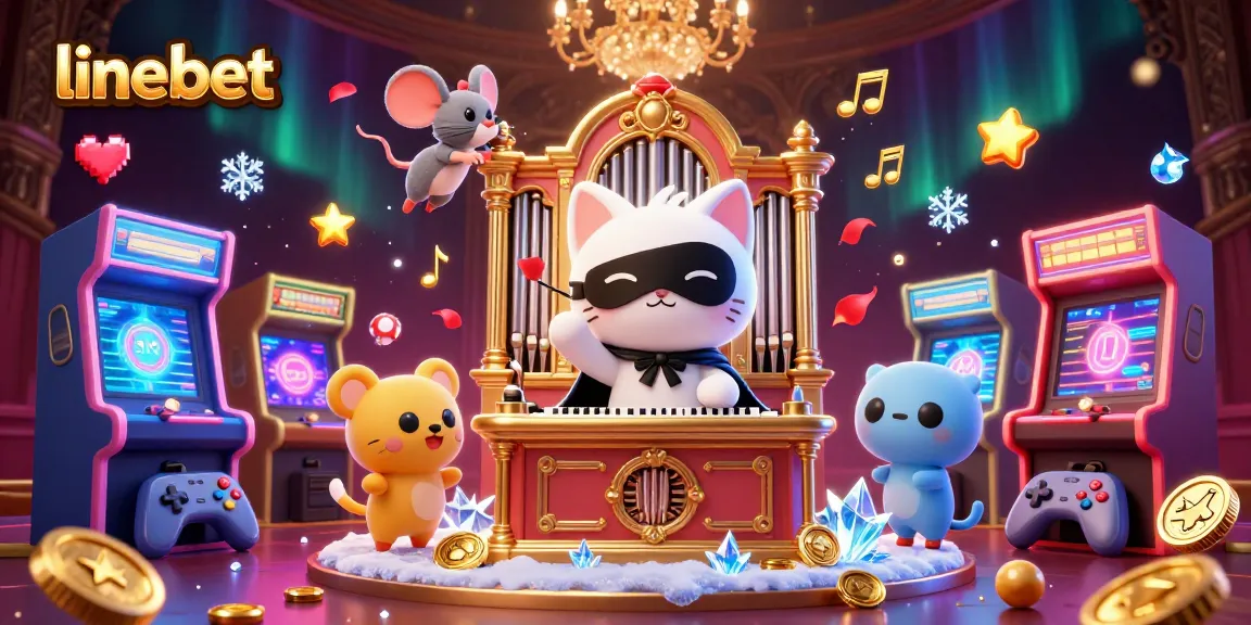 Engage with linebet's vibrant casino experience featuring a whimsical cat and dynamic gaming elements.