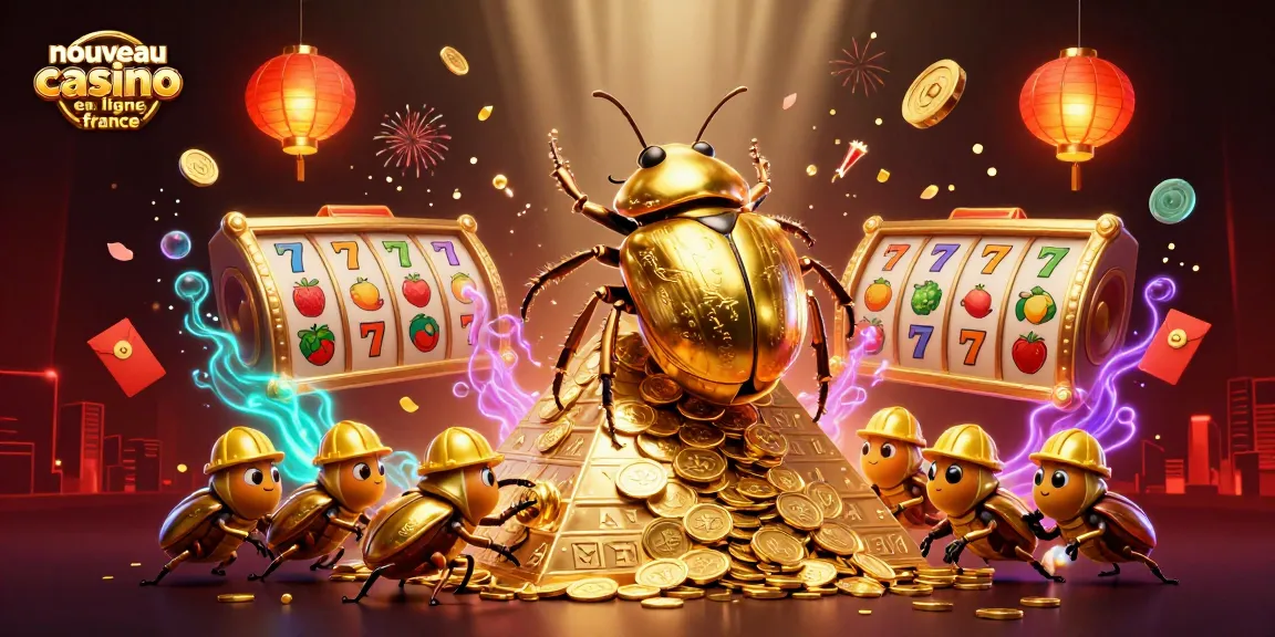 Jouez dans un nouveau casino en ligne France avec des machines à sous scintillantes et des symboles chanceux.