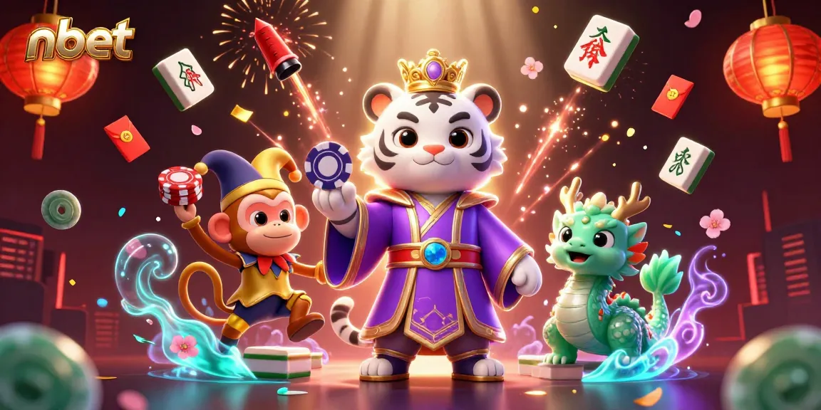 Experience the thrill of nbet with this vibrant 3D casino scene featuring iconic gambling elements.