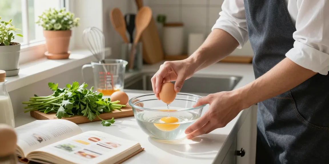 Uji kesegaran telur menggunakan Egg Float Test dari NAGA2000 di dapur cerah.