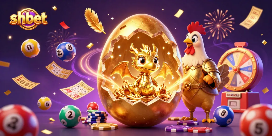 Experience shbet's thrilling world with a golden dragon, poker chips, and colorful lottery elements!