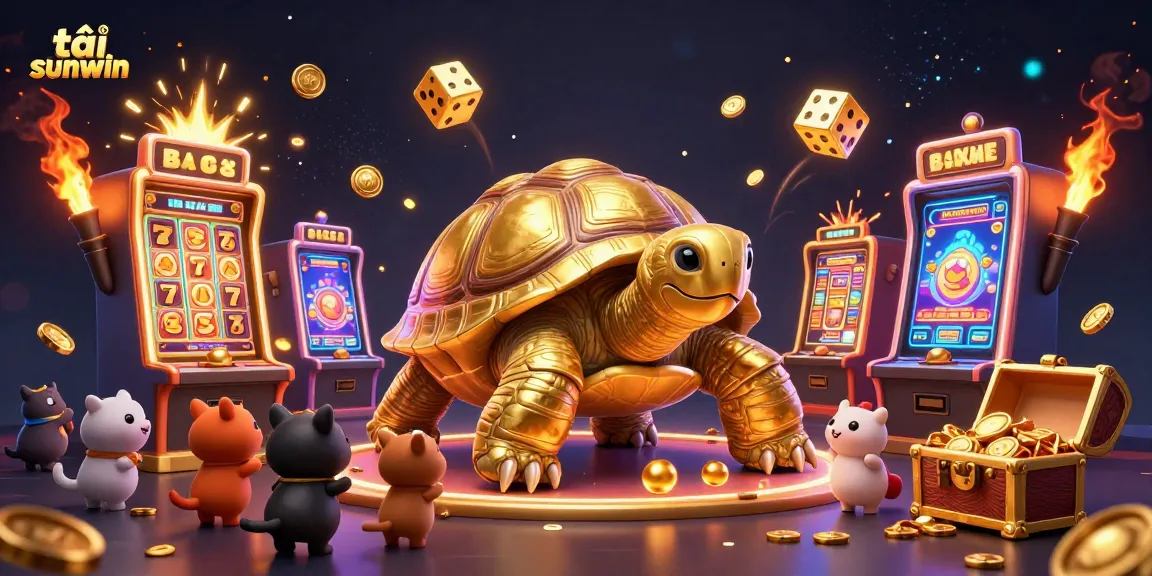 Spin the slots at tải sunwin with exciting golden tortoise and jackpot elements!
